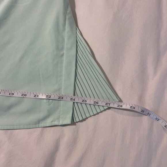 EUC Lululemon Peek Pleat High-Rise Tennis Mini Skirt in Mint moment size 8 - Picture 3 of 16